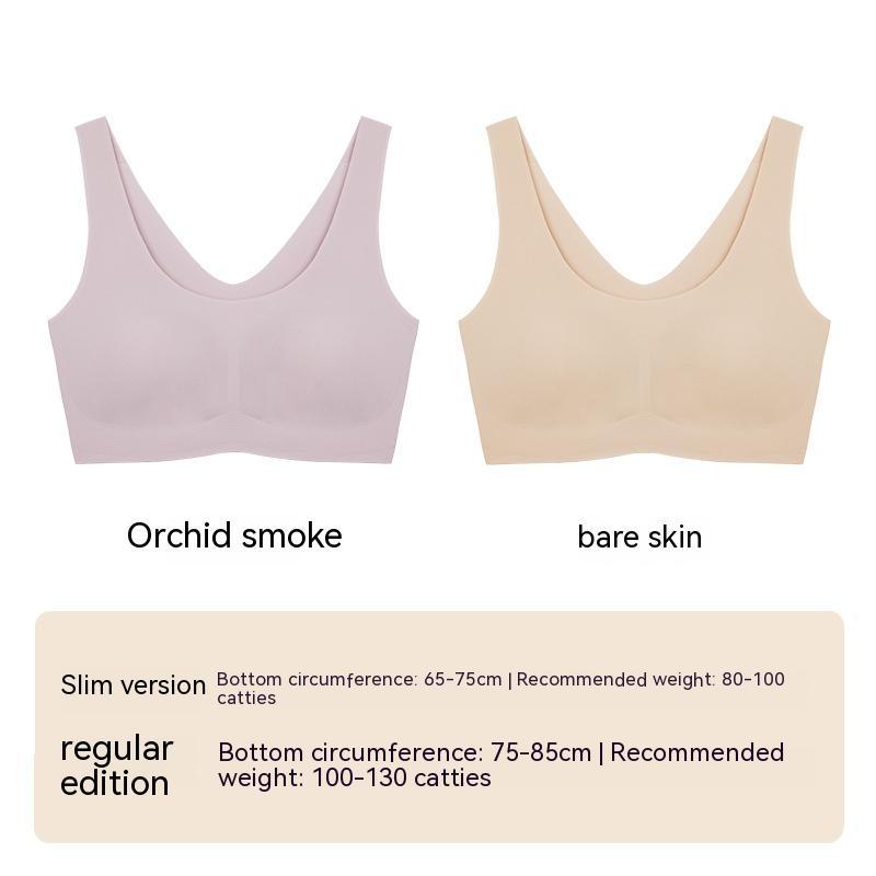 Women's Seamless Triangle Cup Underwire Bra - A B C Cup Detachable Straps
