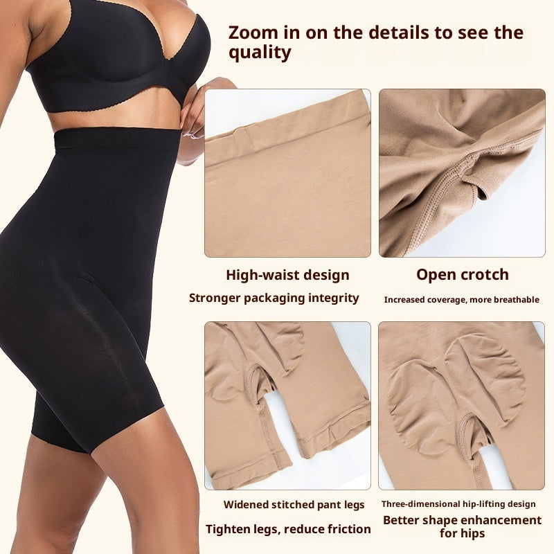 Seamless Butt-Lifting High-Waist Shaping Leggings - Nylon Tummy Control Pants