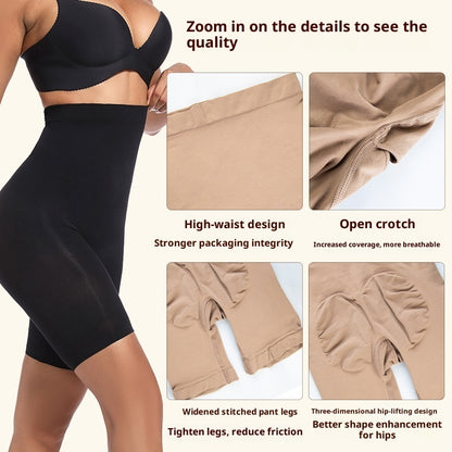 Seamless Butt-Lifting High-Waist Shaping Leggings - Nylon Tummy Control Pants