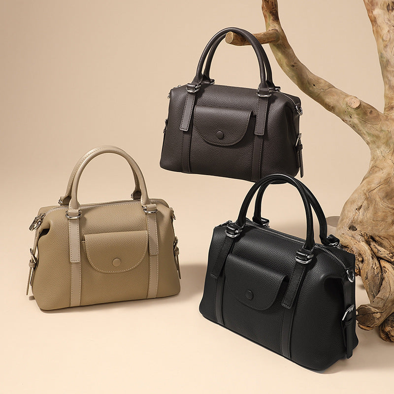 Women's Genuine Leather Crossbody Bag - Versatile Fashion Handbag with Adjustable Strap