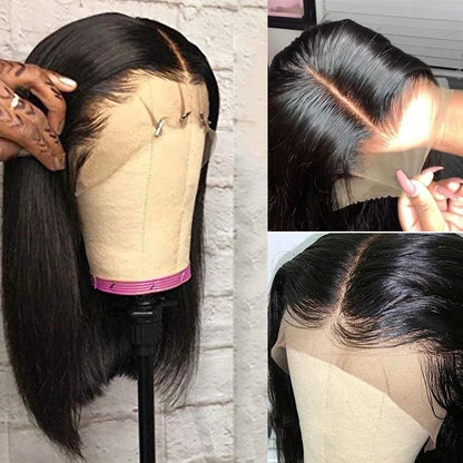 Super Double Drawn 13x4 Brown Lace Frontal Wig - Real Human Hair Exotic Style