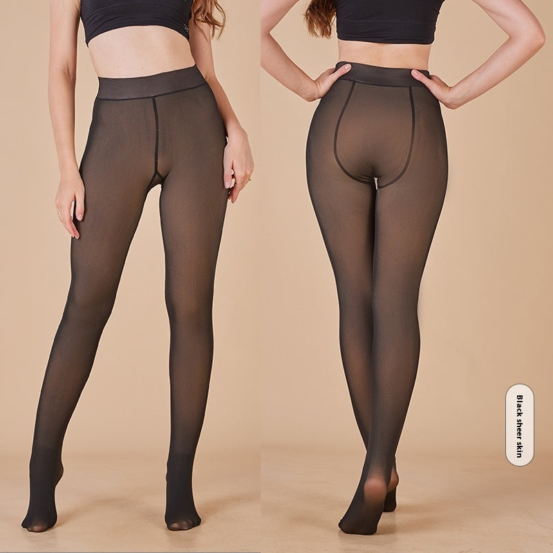 Autumn Winter Warm One-Piece Pants - Gradient Nylon Leggings