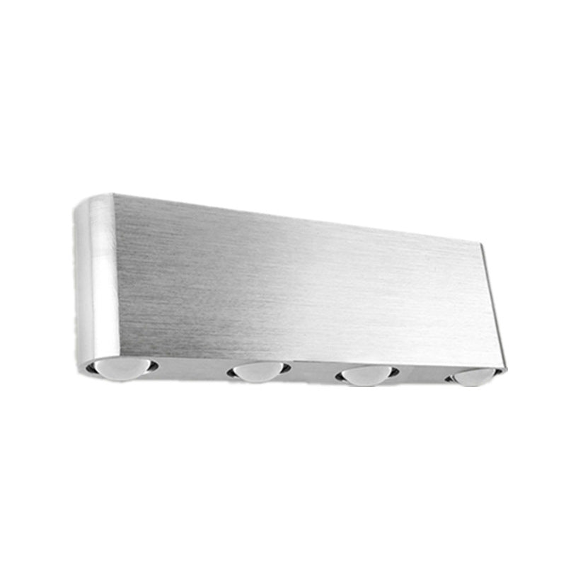 Modern LED Aluminum Rectangular Wall Lamp - Energy-Efficient Bedroom Lighting with 7 Color Options
