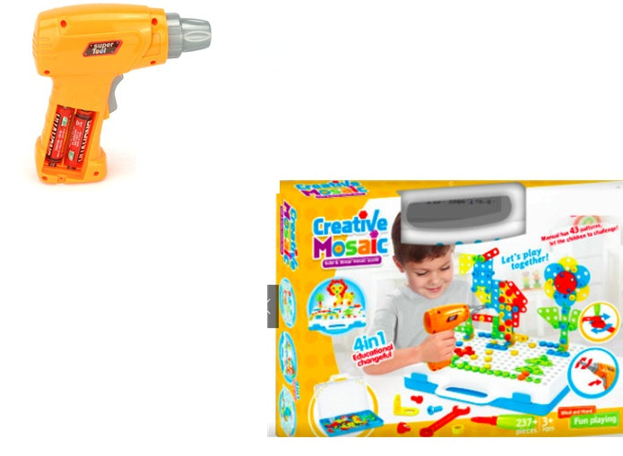 Creative Drill & Screw Building Blocks Set - Educational STEM Toy for Kids 3+