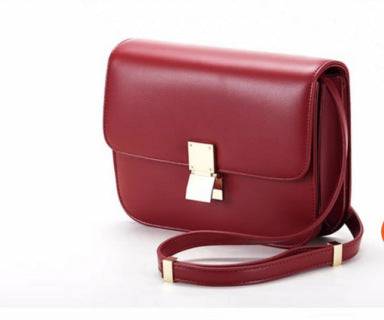 Retro PVC Leather Shoulder Messenger Bag - European American Style Crossbody