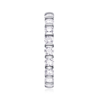 Starlight Love Moissanite Wedding Ring Set - S925 Silver Platinum Plated Engagement Ring