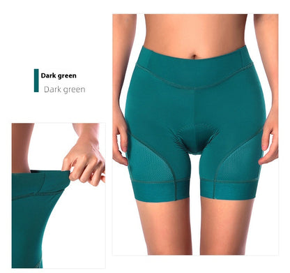 Women's Padded Cycling Shorts - Silica Gel Cushion Bike Underwear