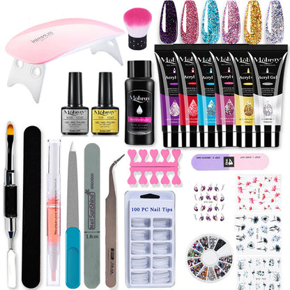 Crystal Nail Extension Tool Set - Professional Resin Glue Application Kit