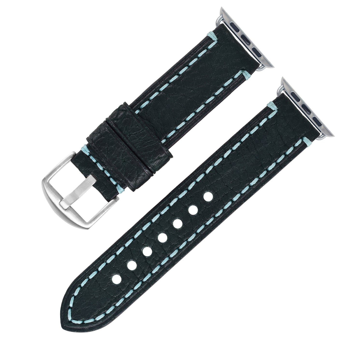Top Layer Cowhide Leather Watch Strap - Full Grain Water Oil Leather for Apple Watch