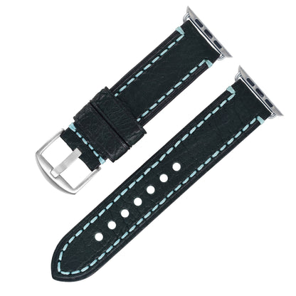 Top Layer Cowhide Leather Watch Strap - Full Grain Water Oil Leather for Apple Watch