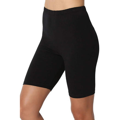 Women's High-Waisted Yoga Leggings - Cotton Blend Anti-Exposure Athletic Pants