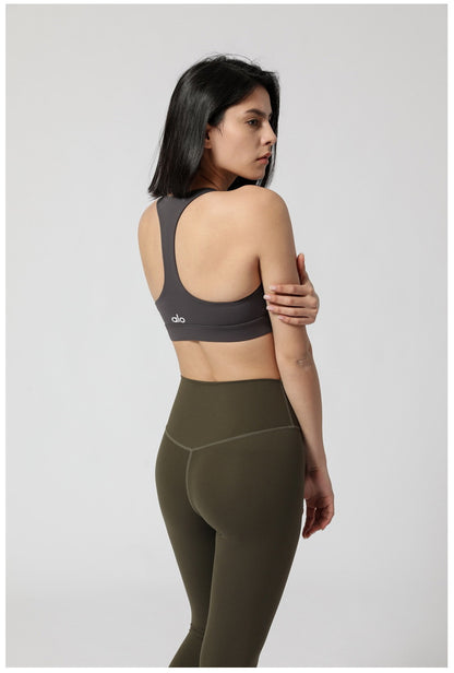 Women's Nylon Beauty Back Sports Bra - Fitness Workout Bra