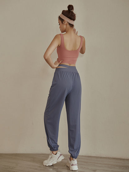 High Waist Loose Fit Trousers - Breathable Quick-Dry Casual Pants