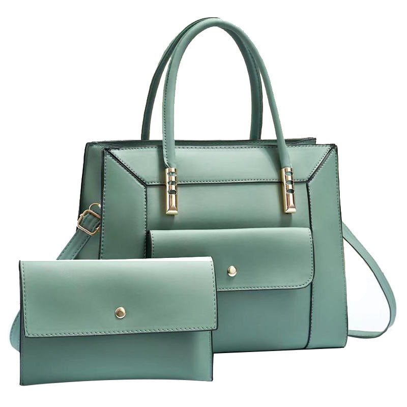 PU Leather Tote Bag with Tassel - Women's Casual Shoulder Bag
