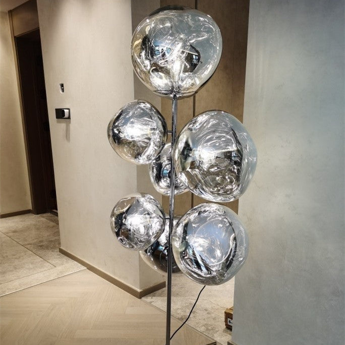 Modern LED Floor Lamp - Minimalist Standing Light with Acrylic Shade