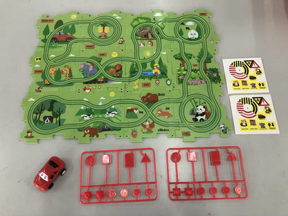 DIY Electric Track Puzzle - Automatic Rail Car Building Set for Kids Educational Play