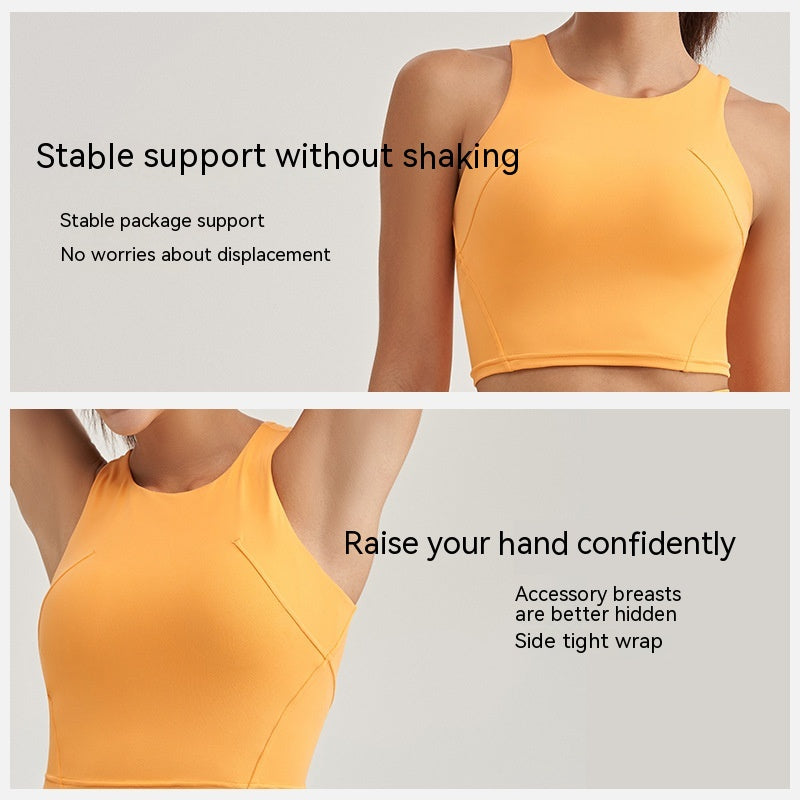 Women's Back Design Sports Bra - Sleeveless Workout Fitness Bra
