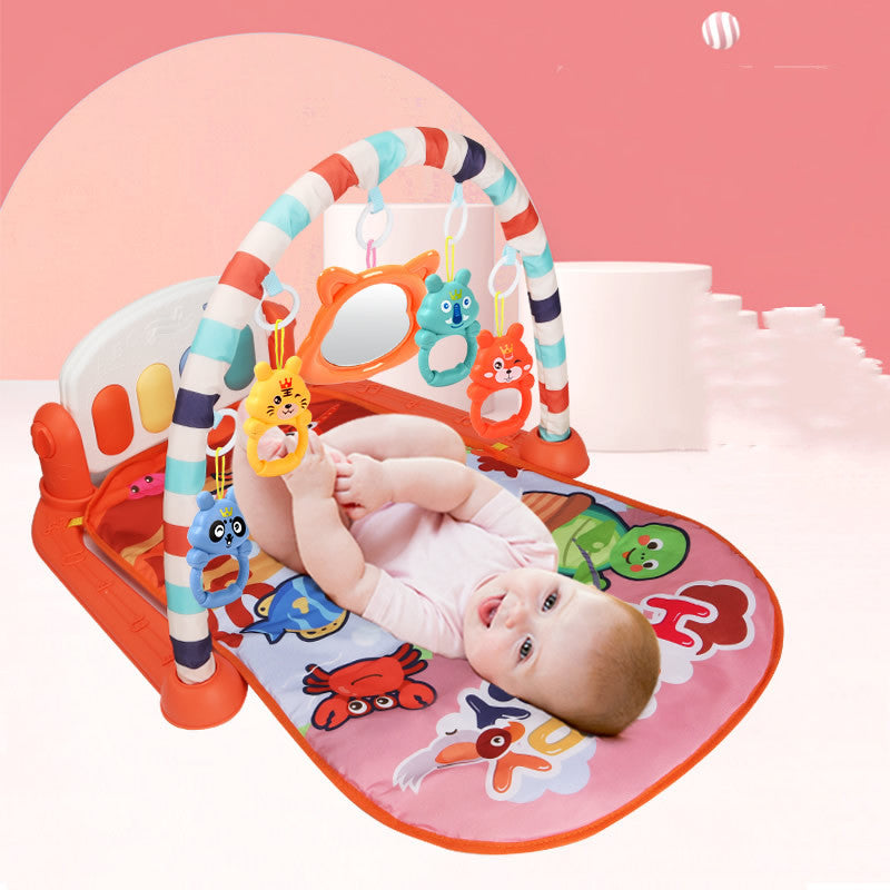 Baby Activity Gym with Piano & Pedals - Interactive Play Mat for Infant Development