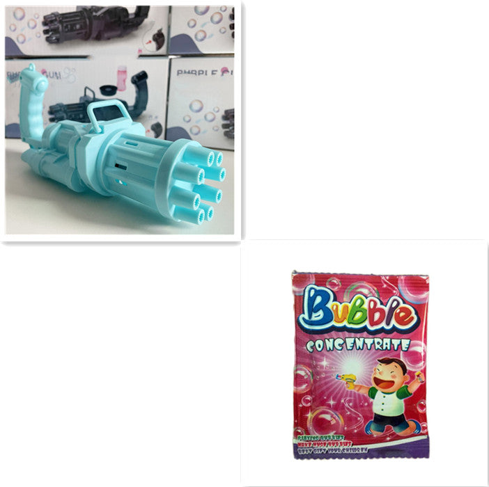 2-in-1 Bubble Machine Toy - Battery-Operated Bubble Blower & Fan for Kids