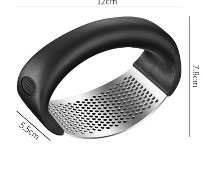 Stainless Steel Garlic Press - 304 Stainless Steel Manual Garlic Crusher