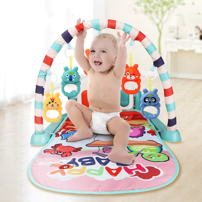 Baby Activity Gym with Piano & Pedals - Interactive Play Mat for Infant Development