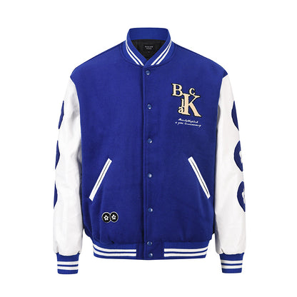 Men's Loose Fit Baseball Jacket - High Street Casual Coat