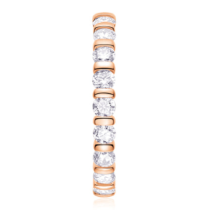 Starlight Love Moissanite Wedding Ring Set - S925 Silver Platinum Plated Engagement Ring