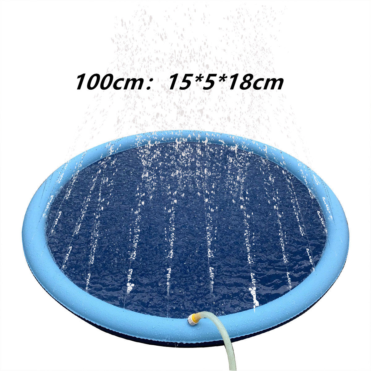 Inflatable Splash Pad for Kids and Pets - 150cm PVC Water Play Mat