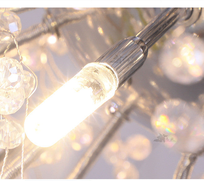 Modern Crystal Floor Lamp - LED Vertical Decorative Light