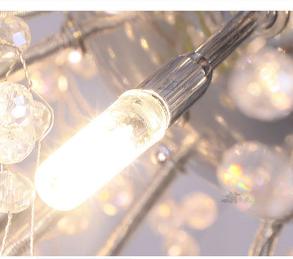 Modern Crystal Floor Lamp - LED Vertical Decorative Light