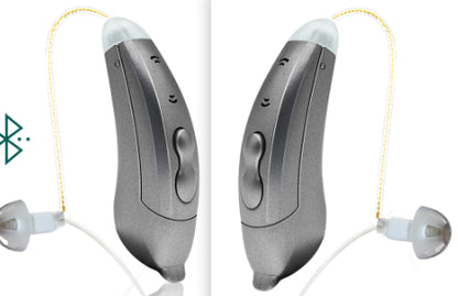Wireless Bluetooth RIC Hearing Aid with Noise Canceling Technology