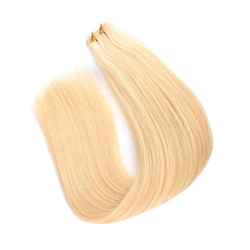 Hand-Knitted Hair Weft Extensions - Real Human Hair Braid