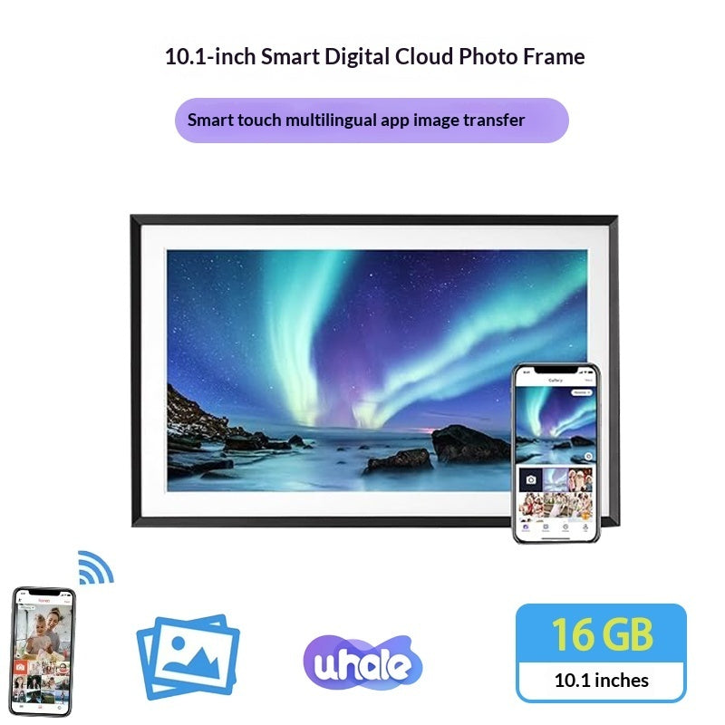 Touchscreen Digital Photo Frame - 32GB Memory with Video & Photo Playback