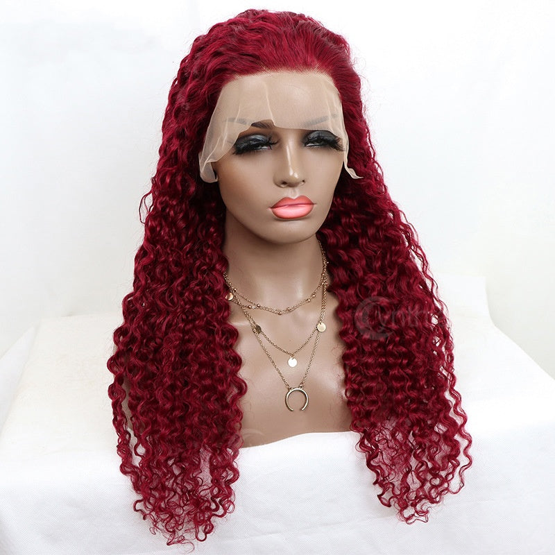 13x4 Water Wave Lace Front Human Hair Wig - Hand-Woven Natural Style