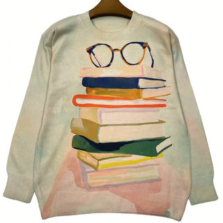 Women's Digital Print Long Sleeve Top - Custom Graphic Printed Shirt