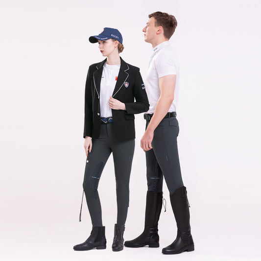 Equestrian Silicone Breeches - Breathable Riding Pants for Men and Women