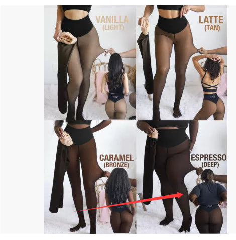 Women's Winter Warm Shaping Leggings - 2-Piece Polyester Thermal Set