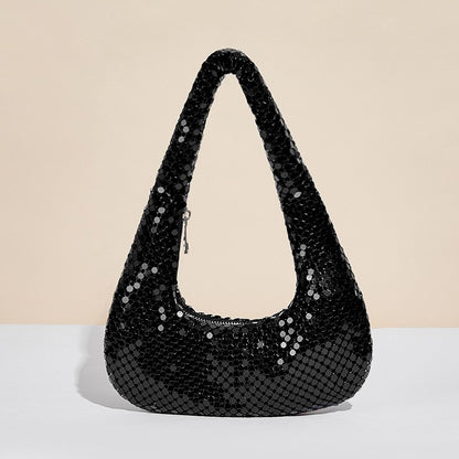 Metallic Gold Clutch Evening Bag - Elegant Underarm Purse for Special Occasions