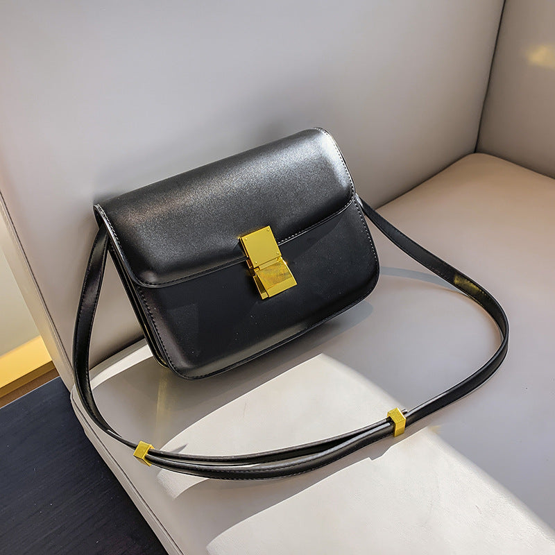 Retro PVC Leather Shoulder Messenger Bag - European American Style Crossbody