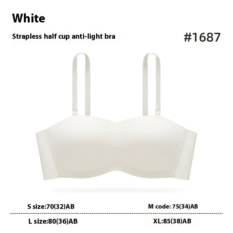 Women's Detachable Strapless Bra - Convertible Support Bra A/B Cup