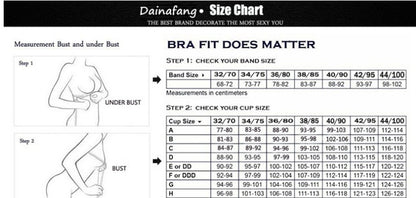 Women's Push-Up Lace Bra Set - Cotton Molded Cup with Moderate Lift