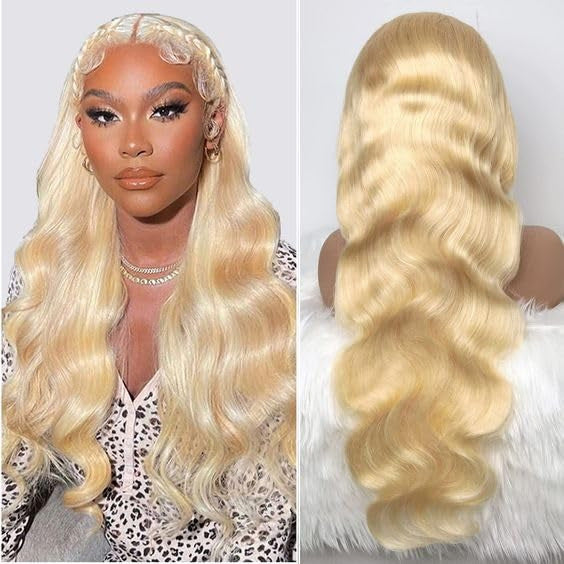 13x4 Lace Front Wig - 613 Blonde Straight Human Hair