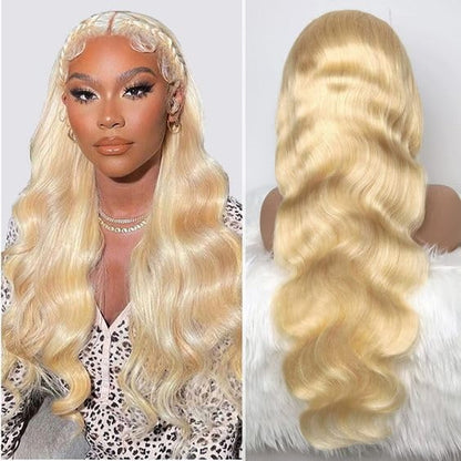 13x4 Lace Front Wig - 613 Blonde Straight Human Hair