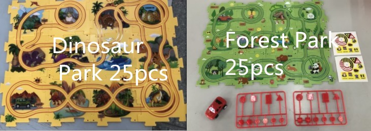 DIY Electric Track Puzzle - Automatic Rail Car Building Set for Kids Educational Play