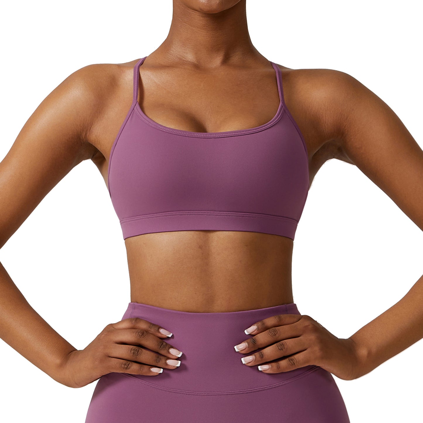 Women's Quick-Drying Sports Bra - Breathable Nylon Workout Bra