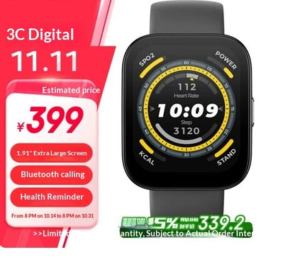 46mm Smartwatch with Blood Oxygen and Heart Rate Monitoring - 1.91 Inch Display