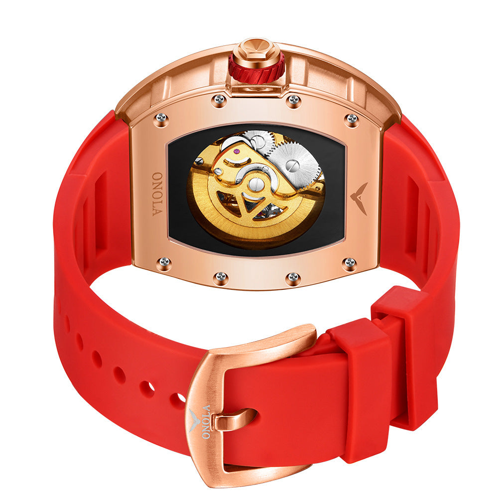 Men's Automatic Mechanical Watch | Silicone Band | 43.5mm | 30m Water Resistant | 13 Colorways