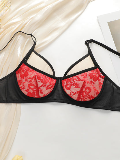 Women's Push-Up Bra and Panty Set - Thin Cup Supportive Lingerie
