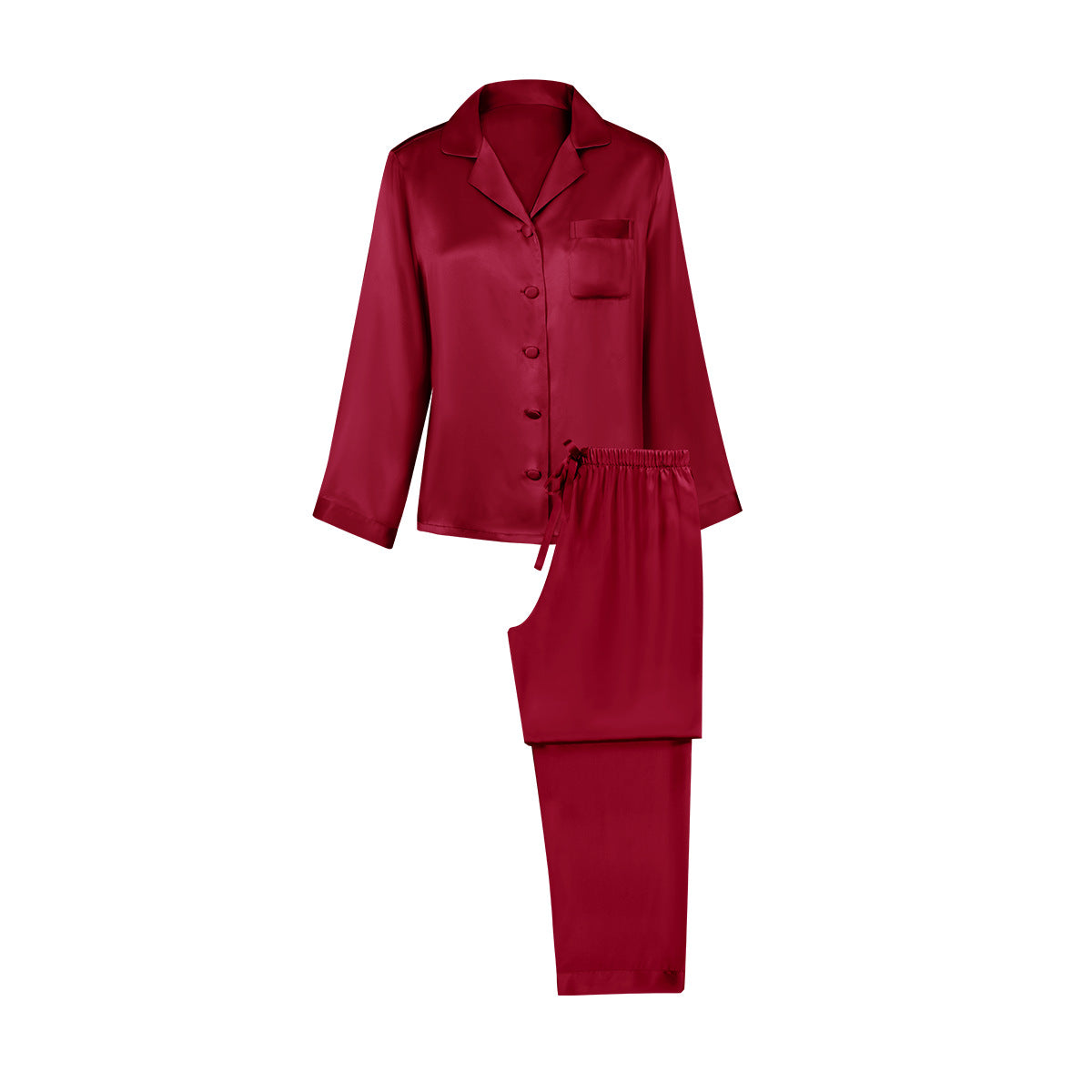 Luxe Mulberry Silk Pajama Set - Long Sleeve Women's Sleepwear