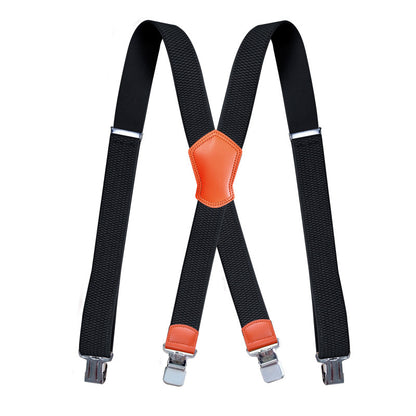Unisex Corn Grain Elastic Garment Strap - Adjustable Trouser and Pant Suspender Clip